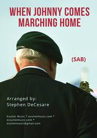 When Johnny Comes Marching Home: SATB SAB choral sheet music cover Thumbnail